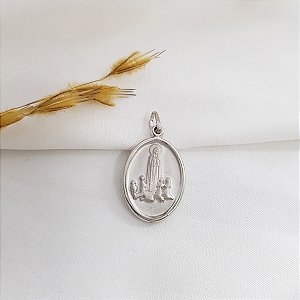 Pingente Nossa Senhora de Fátima em Prata 925