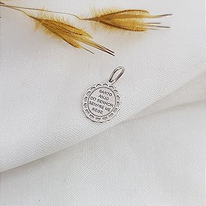 Pingente Santo Anjo em Prata 925