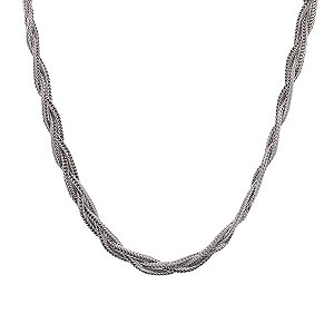 Gargantilha Trançada em Prata 925 - 45cm
