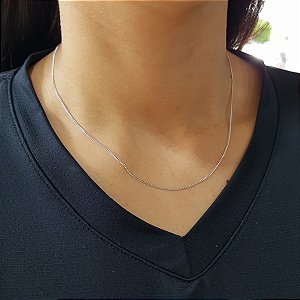 Cordão Veneziano em Prata 925 - 45cm