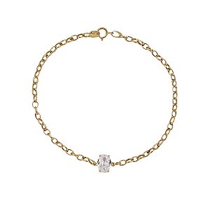 Pulseira em Ouro 18k com Zircônia