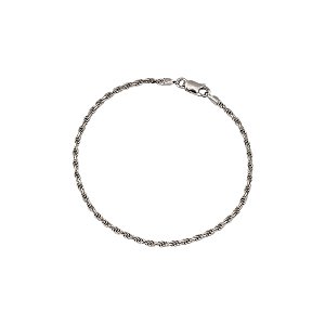Pulseira Cabo de Aço em Prata 925