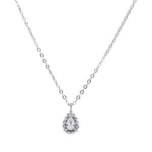 Gargantilha Gota em Prata 925 e Zircônias