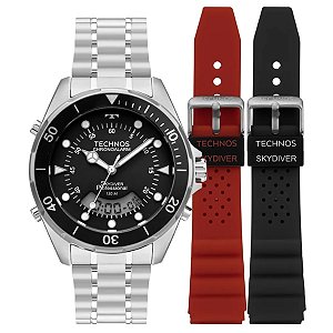 Relógio Technos Masculino Skydiver Prata Wt2060ac/t1p