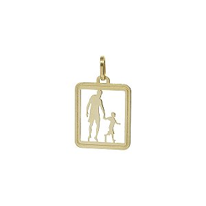 Pingente Pai e Filho em Ouro 18k