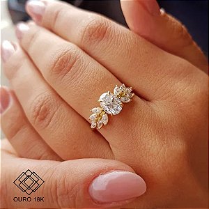 Anel Solitário em Ouro 18k - Diamante Laboratório 3 Quilates