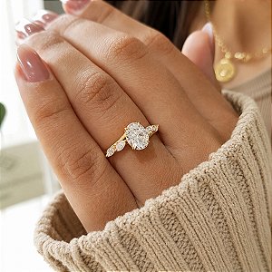 Anel Solitário em Ouro 18k - Diamante Laboratório 2,5 Quilates
