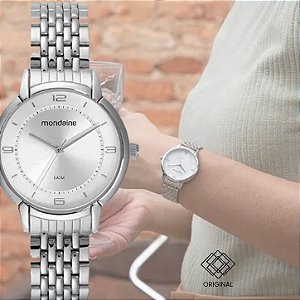 Relógio Mondaine Feminino Prata