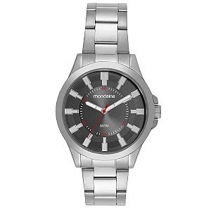 Kit Relógio Mondaine Masculino Prata 83517g0mvne2k2