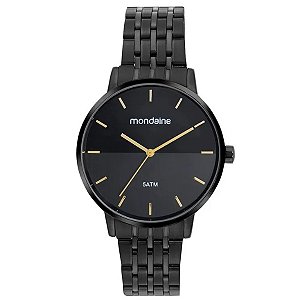 Kit Relógio Mondaine Feminino Preto 32683lpmvpe4k2