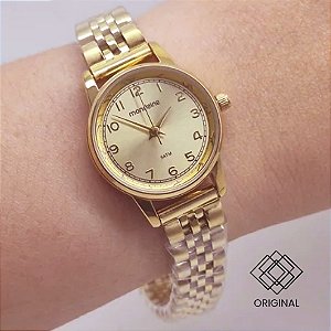 Relógio Mondaine Feminino Dourado 32425lpmvde4