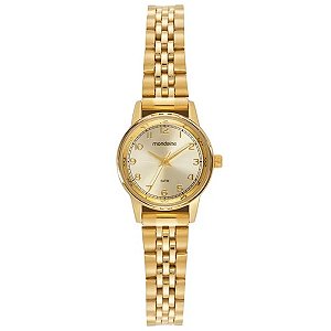 Relógio Mondaine Feminino Dourado 32425lpmvde4