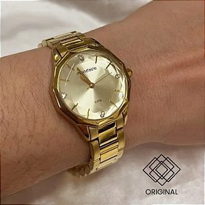 Relógio Mondaine Feminino Dourado 32844lpmvde1
