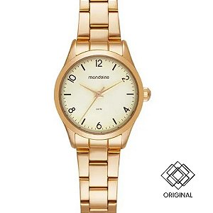Relógio Mondaine Feminino Dourado 99825lpmvde1