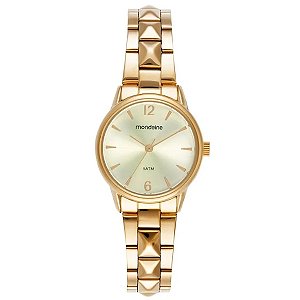 Relógio Mondaine Feminino Dourado 32865lpmvde1