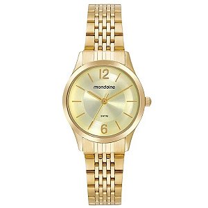 Relógio Mondaine Feminino Dourado 32698lpmvde1