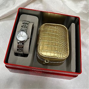 Kit Relógio Mondaine Feminino Prata 99816l0mvne2k2