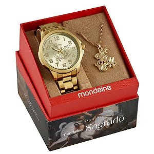 Kit Relógio Mondaine São Jorge 99754gpmvde1k1