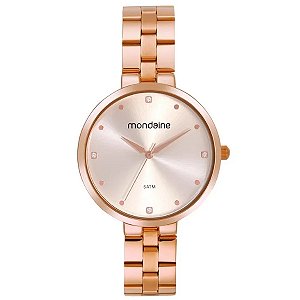 Kit Relógio Mondaine Feminino Rose 32672lpmvre2k2