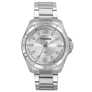 Kit Relógio Mondaine Masculino Prata 32637g0mvne1k2