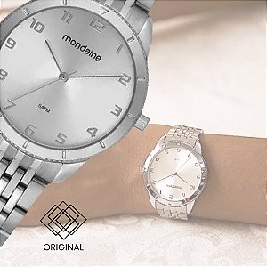 Kit Relógio Mondaine Feminino Prata 99822l0mvne2k2