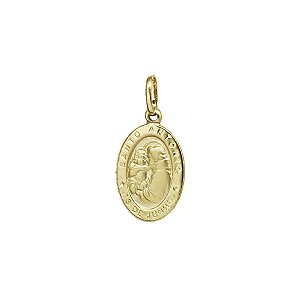 Pingente Medalha Santo Antônio em Ouro 18k