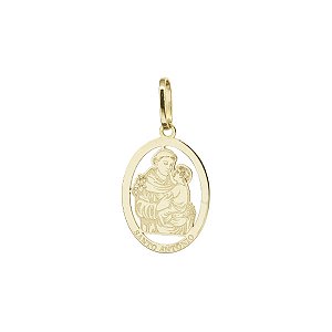 Pingente Santo Antônio em Ouro 18k