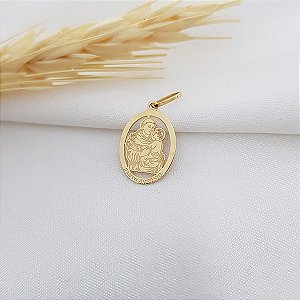 Pingente Santo Antônio em Ouro 18k