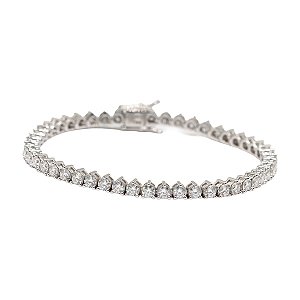Pulseira Riviera em Prata 925 Moissanite