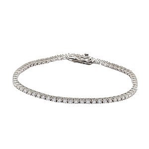 Pulseira Riviera em Prata 925 Moissanite
