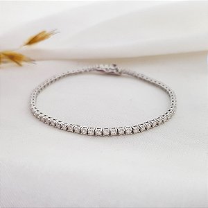Pulseira Riviera em Prata 925 Moissanite
