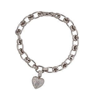 Pulseira Elos Prata 925 Zircônias