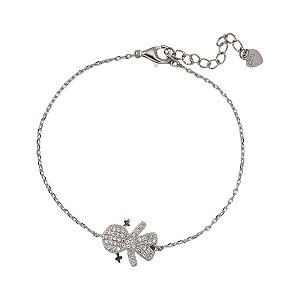 Pulseira Menina Prata 925 Zircônias