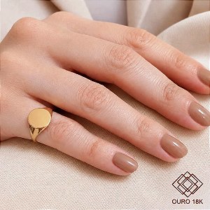 Anel Dedinho Ouro 18k