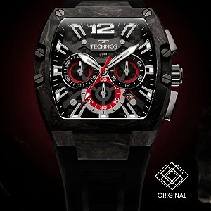 Relógio Technos Masculino Ts Carbon Fibra de Carbono Js25bdq/2p