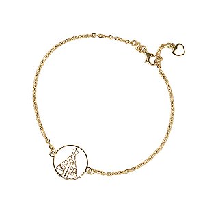 Pulseira Nossa Senhora Aparecida em Ouro 18k