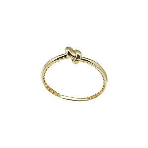 Anel Minimalista Nó em Ouro 18k