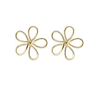 Brinco Flor em Ouro 18k
