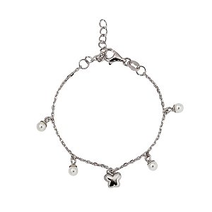 Pulseira Infantil Borboleta em Prata 925