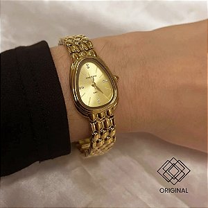Relógio Feminino Serpens Dourado Mondaine 33061lpmvdm4