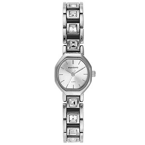 Relógio Feminino Facetado Cristais Prata Mondaine 33000l0mvnm3
