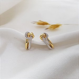 Brinco Duo em Ouro 18k