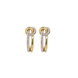 Brinco Duo em Ouro 18k
