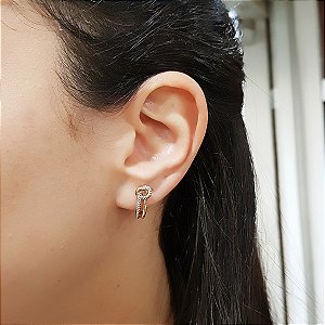 Brinco Duo em Ouro 18k