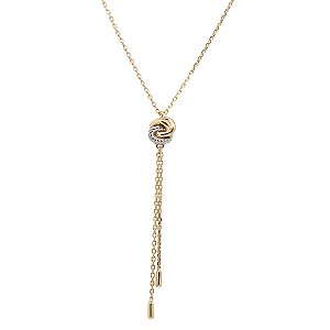 Gargantilha Gravatinha Duo em Ouro 18k