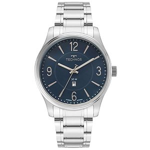 Relógio Technos Masculino Steel Prata 2015bzbs/1a