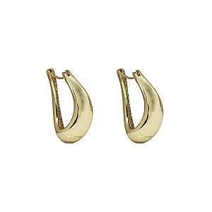 Brinco Argola Grande em Ouro 10k