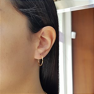 Brinco Argola em Ouro 10k