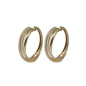 Brinco Argola Grande em Ouro 10k