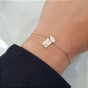 Pulseira Escapulário em Ouro 10k